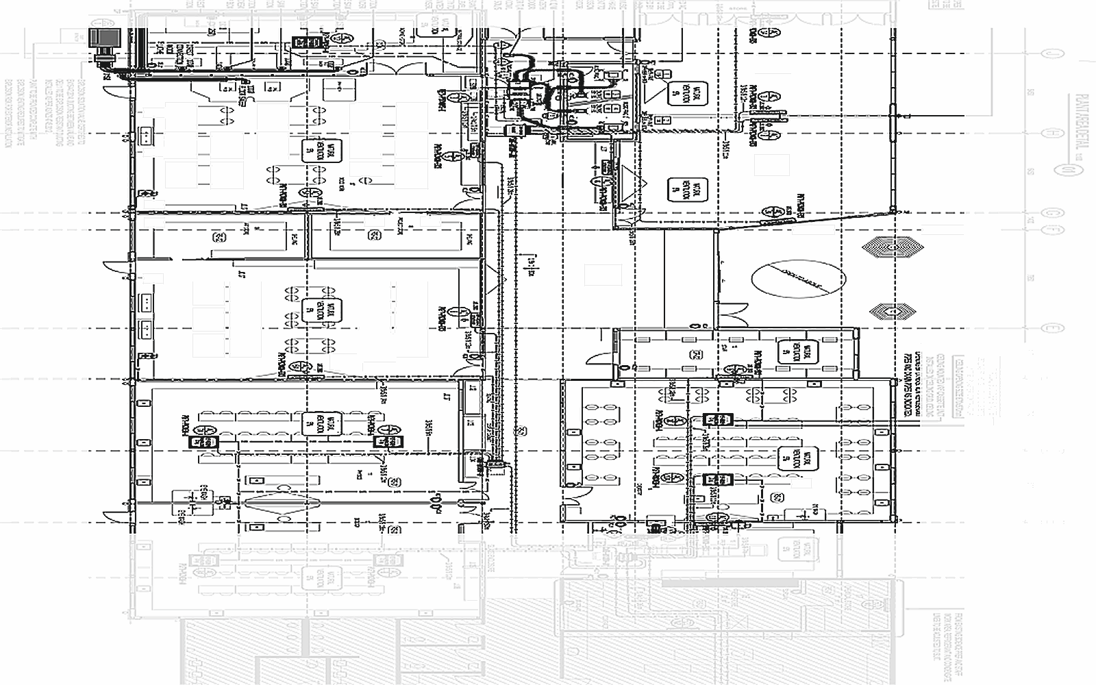 Anonymised commercial HVAC drawing